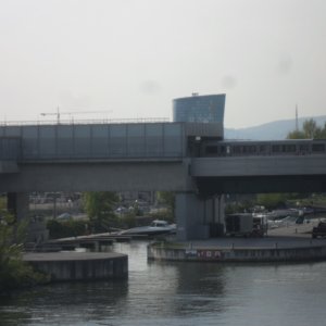 Donaubrücke Wien für die U-Bahnlinie 2