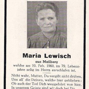 Ein edles Mutterherz hat aufgehört zu schlagen.