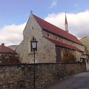 Dominikanerkirche zu Friesach (K) von Südwesten.