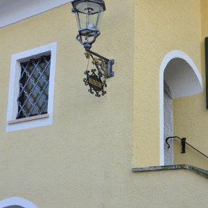 Gasglühlicht auf dem Auer von Welsbach-Museum in Althofen (Kärnten)