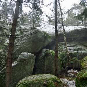 Teufelsmauer in Alt-Melon bei Arbesbach (Bezirk Zwettl)