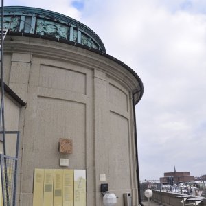 Sonnenuhrgarten auf dem Dach des Deutschen Museums in München