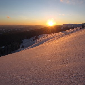 Späte Abfahrt vom Stuhleck