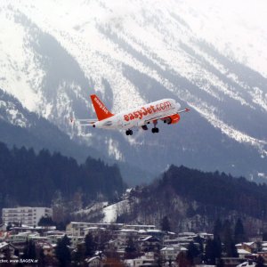 Flughafen Innsbruck im Winter