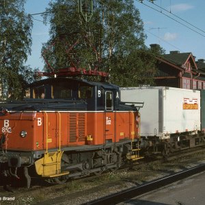 Lokomotive Uf 852 in Gällivare
