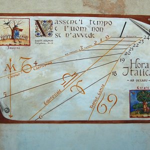 Sonnenuhrdorf Aiello del Friuli (Italien)