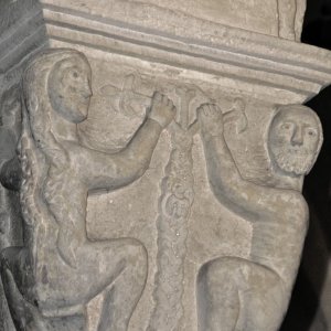 Kapitell in der Krypta von San Zeno in Verona