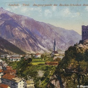Landeck, Tirol - Ausgangspunkt der Reschen-Scheideck Bahn.