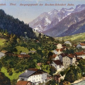 Landeck, Tirol - Ausgangspunkt der Reschen-Scheideck Bahn.