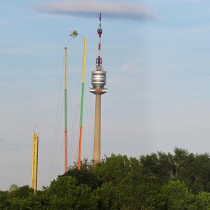 Sprung zum Donauturm