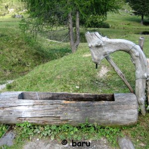 Brunnen auf einer Rossalm