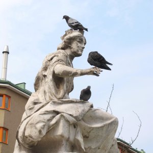 Siebenbrunnen am Siebenbrunnenplatz im 5. Wiener Gemeindebezirk Margareten