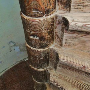Holzspindeltreppe - Detail