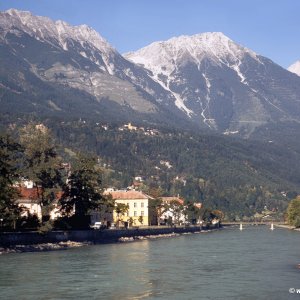 Innsbruck, Innbrücke auf St. Nikolaus 1967