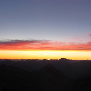 Sonnenaufgang am Traunstein