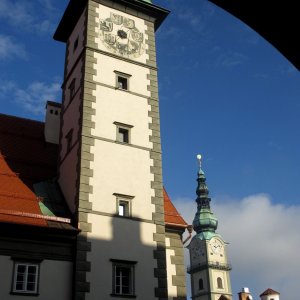 Blick vom Landhaushof zu St.Egid, Klagenfurt