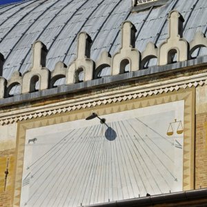 Sonnenuhr am Palazzo della Ragione in Padua