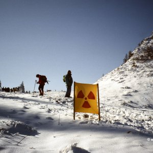 Menschenkette gegen Atommülllager Bosruck