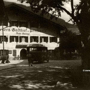 Zell am Ziller, Riesers Gasthof und Autogarage 1940