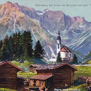 Obernberg am Brenner mit dem Tribulaun