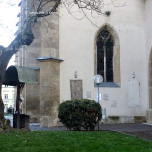 Blick zur Kirche St.Jakob, Villach