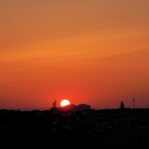 Sonnenaufgang über Wien