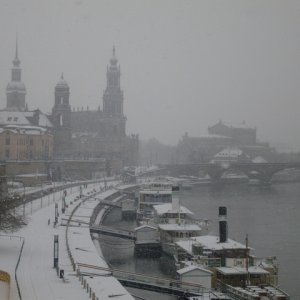 Winter an der Brühlschen Terrasse