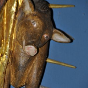 Antonius-Schwein in der Pfarrkirche zu Saak (Kärnten)