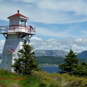 Leuchtturm am Woody Point, Newfoundland and Labrador