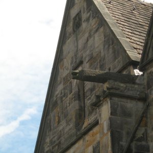 Wasserspeier an der Stiftskirche in der Bergstadt Obernkirchen