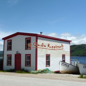 Fischerhaus am Woody Point, Neufundland