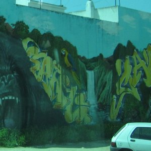 Graffiti in Jerez, Andalusien