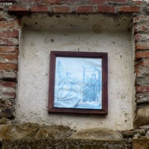 Bild über Eingangsportal, Moldaukloster Moldovita