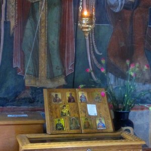 Reliquienkästchen Innenraum, Moldaukloster Moldovita
