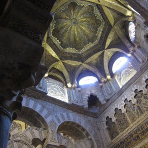 Cordoba - Mezquita - Marmorkuppel des Mihrab