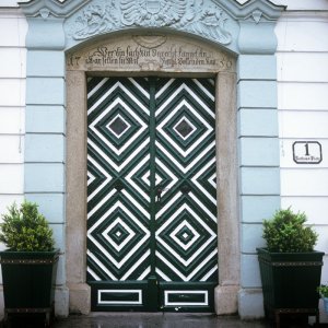 Eingangsportal im Rathaus von Gmunden