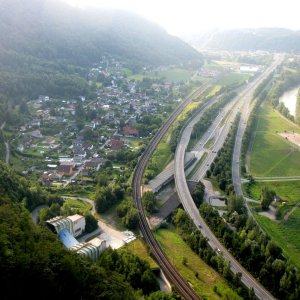 Ausblick Jungfernsprung, Graz Burgruine Gösting