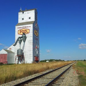 Getreidespeicher in Elbow, Saskatchewan