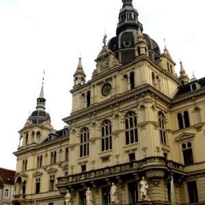 Rathaus Graz, ein Teil der Fassade
