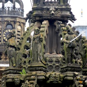 Detail Brunnen Innenhof, Holyrood Palace