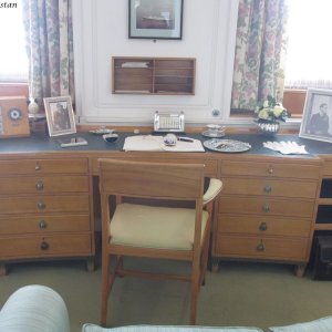 Schreibtisch der Queen, Royal Yacht Britannia, Edinburgh