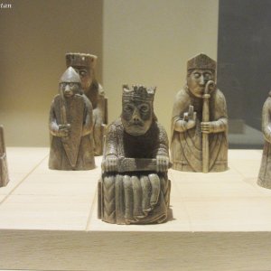 Lewis-Schachfiguren, Schottisches Nationalmuseum Edinburgh