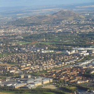 Anflug auf Edinburgh