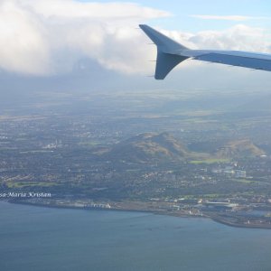 Anflug auf Edinburgh