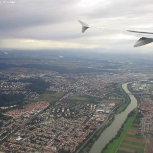 Anflug auf Frankfurt