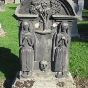 Alter Friedhof bei der Kirk Cramond, Edinburgh