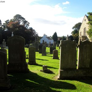 Alter Friedhof bei der Kirk Cramond, Edinburgh