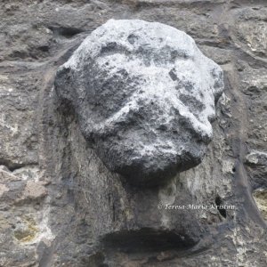 Kopf des Götzen Krodo an der Bündheimer Kirche, Bad Harzburg