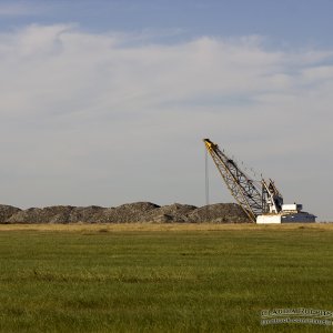 Kohlebagger in Estevan, Saskatchewan