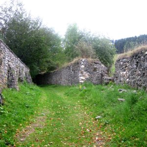 Benediktinerstift St. Lambrecht- alte Mauerreste im Stiftsareal